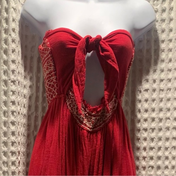 Free People “Carmen” Reversible Wide Leg Sleeveless Romper |S MSRP $145 - Picture 6 of 7